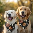 thumbnail image 2 of Dog Bandana 2 Pack,Autumn Halloween Scene Pattern Bandanas for Dogs,Cat Bandana,Small/ Large Dog Bandana 2 Size,Dog Bandanas Girl Boy, 2 of 5