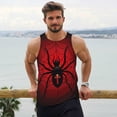 thumbnail image 5 of Rocae Spider on the Web for Men's Workout Tank Top Men's Running Tank Top Dry Fit Athletic Workout Tank TopsSmall, 5 of 9