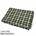 thumbnail image 5 of Abstract Floor Pillow Lounger Cover, Square Shaped Horizontal and Vertical Lines Geometric Style Art Print, Nap Mat Printed Fabric Case for 5 Pillows, 88" x 36", Black Grey Lime Green, by Ambesonne, 5 of 5