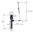 thumbnail image 4 of WOWOW Sink Drain with Overflow, Bathroom Sink Stopper with Lift Rod, Matte Black Drain for Vessel Sink, 4 of 5