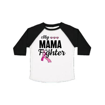 

Inktastic Breast Cancer Awareness My Mama is a Fighter Gift Toddler Boy or Toddler Girl T-Shirt