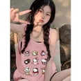 thumbnail image 3 of Sanrios Hello Kitty chaleco sin mangas Anime Crayon Shin-Chan moda deporte prendas de vestir lona suelta impresión camiseta sin mangas Y2K regalo de pareja, 3 of 4