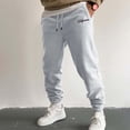 thumbnail image 2 of WEAIXIMIUNG Pantalon Noir Homme Coupe Ajustée Fuselé Hommes Automne et Hiver Mode High Street Loisirs Ample Sports Plein Air Course Chandail Pantalon Pantalon Pantalon, 2 of 4