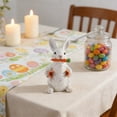 thumbnail image 4 of Conejo de Pascua que sosne la figura de resina de zanahoria creativamente decoración del hogar artesanías linda estatua de conejo la mesa de la sala de estar estante regalo, 4 of 6