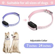 PetJoy Adjustable Dog Collar ,Waterproof TPU Collar Strap,Shock Collar Replacement Strap for Most of Training Collar,Dog Collar for Small Medium Large Dogs,Pink Blue