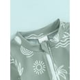 thumbnail image 4 of Bagilaanoe Toddler Baby Boys One-Piece Swimsuit Print Short Sleeve Zipper Rashguard Swimwear 3M 6M 12M 2T 3T Kids Summer Bathing Suit, 4 of 8