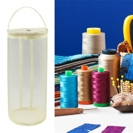 

YEHGEQ Storage Bags DIY Wool Storage Bag Breathable Mesh Bag Wool Sorting Storage Bag Circular（White）