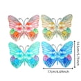 thumbnail image 2 of 4 Pcs Metal Butterfly Wall Decor,Topboutique Butterflies Outdoor Fence Yard Art Wall Decor,Butterfly Metal Butterfly Ornament,Hanging Decorations for Balcony Patio Living Room Garden Outdoor Fence, 2 of 9