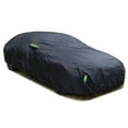 thumbnail image 3 of Car Cover Full Exterior Black Auto Cover Sunshade Dustproof Protection With Reflective strips Universal for Hatchback Sedan SUV, 3 of 5