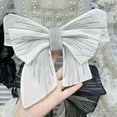 thumbnail image 3 of Fvsianol Bow Brooch Bow Pin Organza 3D Embroidery Double layer Collar Chest Decor Big Brooch DIY Stitching Clothing Accessories Wedding, 3 of 8