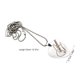 thumbnail image 2 of WEUVEB Charm Necklace with Shiny Black Cord and Rust Resistant Stainless Steel Guitar Pick Pendant, 2 of 7