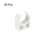 thumbnail image 3 of Unique Bargains PVC Pinces Clips, 50 Pack Adapté pour 16mm (5/8 ') Support de Cintre de Tuyau, Blanc, 3 of 6