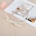 thumbnail image 3 of Unique Bargains 1 Pc Headband Double Bow Satin Hair Accessories White, 3 of 5