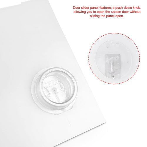 For RVs Replacement RV Screen Door Slider Panel with Push-Down Knob Opener