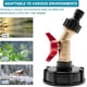 thumbnail image 2 of Adaptador de tanque de agua de galón, válvula de mano de rosca gruesa de 2 "y válvula de grifo de manguera de latón sin plomo y conectores rápidos para manguera de jardín, 2 of 5