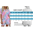 thumbnail image 6 of MOSHU Womens Pajamas Sets Button Down Tops and Drawstring Shorts With Pockets Two Piece Lounge Sets Oufits, 6 of 11