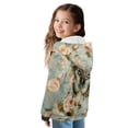 thumbnail image 2 of Xoenoiee Butterfly Rose Flower Print Hoodies Sweatshirt for Kids Long Sleeve Jacket Pullover Hoodie Full Zip Coat with Hood for Teen Girls Fall Outfits Sweat Shirts Jumpers with Pocket, M, 2 of 7