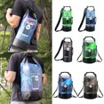 thumbnail image 2 of Green 10L Bolsa seca impermeable de 10l y 20l, mochila de almacenamiento para natación, Rafting, kayak, río, Trekking, navegación flotante, Canoing, bolso de mano, 2 of 5