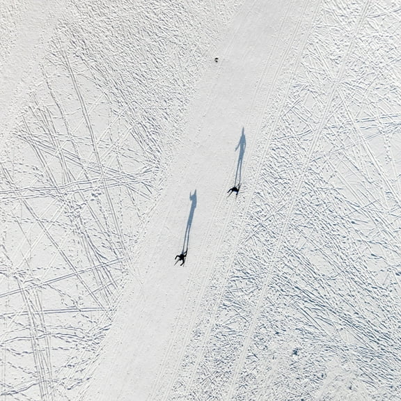 Marmont Hill "Two Travelers" by Karolis Janulis Painting Print on Wrapped Canvas