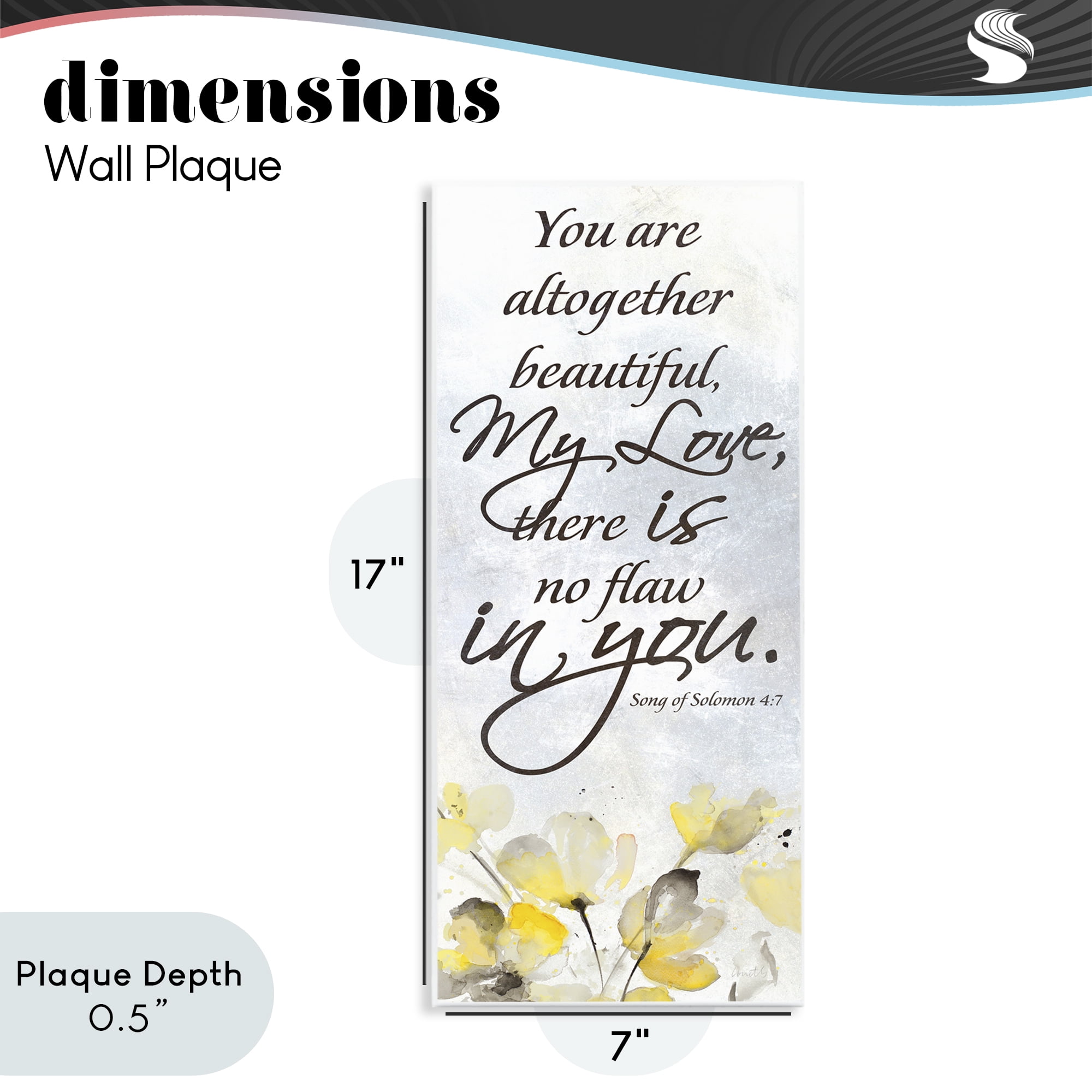 Stupell Industries There Is No Flaw In You Wall Plaque Art, design by Lanie Loreth