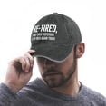thumbnail image 4 of Re-Tired Charcoal Hat Adjustable Funny Fashion Unisex Baseball Cap for Men Women, 4 of 7