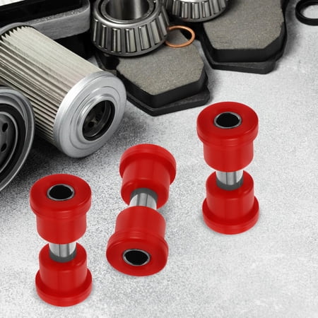 POPETPOP 8Pcs Golf Cart Leaf Spring Bushings Kit Easy Installation Front and Rear Red Bushing Set
