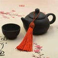 thumbnail image 6 of U8MO 100X Key Chian Pendants Ice Silk Thread Cap Tassel Trim Craft Jewelry Making DIY-14# black-100pcs, 6 of 7