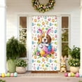 thumbnail image 6 of Antqov Easter Door Cover 35x71" Cute Easter Bunny Door Cover Hanging Easter Party Supplies Spring Door Porch Signs Banner for Holiday Party Home Decorations, 6 of 6