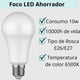 thumbnail image 2 of Paquete 10 Focos 10w Led Ahorrador E27 Tianlai 700lm Luz Blanca entrada normal e27, 2 of 4