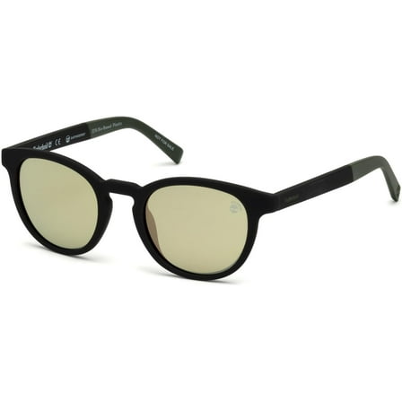 TIMBERLAND TB 9128 Sunglasses 02R Matte Black / Green Polarized
