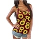 thumbnail image 1 of Blusa de mujer con cuello en O sin mangas con estampado de encaje sin mangas Pompotops  lopia989476, 1 of 6
