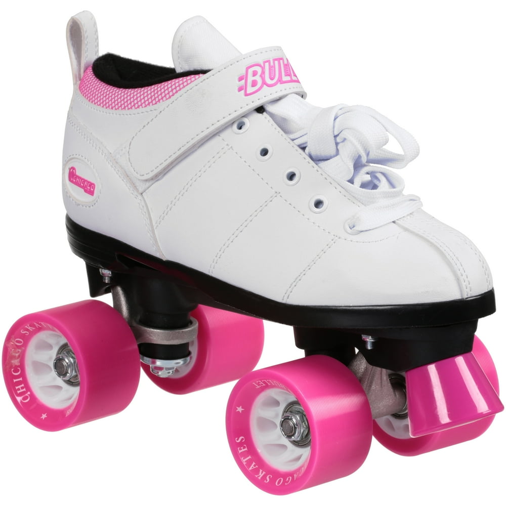 Chicago Ladies Bullet Speed Skates White Classic Quad Roller Skate