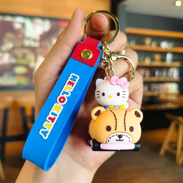 Llavero Sanrio de PVC, colgante de mochila de Hello Kitty, My Melody, Cinnamoroll Kuromi, accesorios para bolsos, regalos