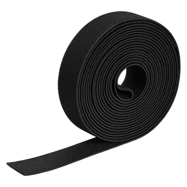 Strong Flat Elastic Tape - Black, Haberdashery