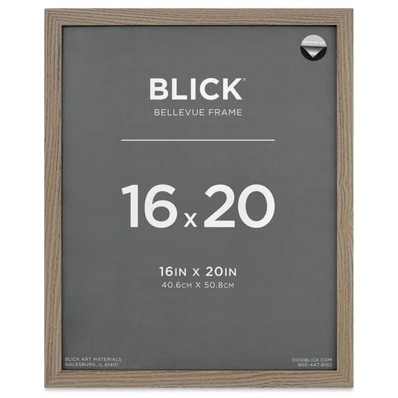 Blick Bellevue Frame - Grey Woodgrain, 16" x 20"