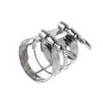thumbnail image 3 of Alto/Tenor Sax Saxophone Ligature Fastener Silver Color Metal Sturdy for Plastic/Ebonite Mouthpieces Saxophone Accessory, 3 of 5