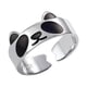 thumbnail image 3 of Anillo abierto con forma de panda para mujer, anillo abierto ajustable, anillo personalizado para niña, 3 of 5