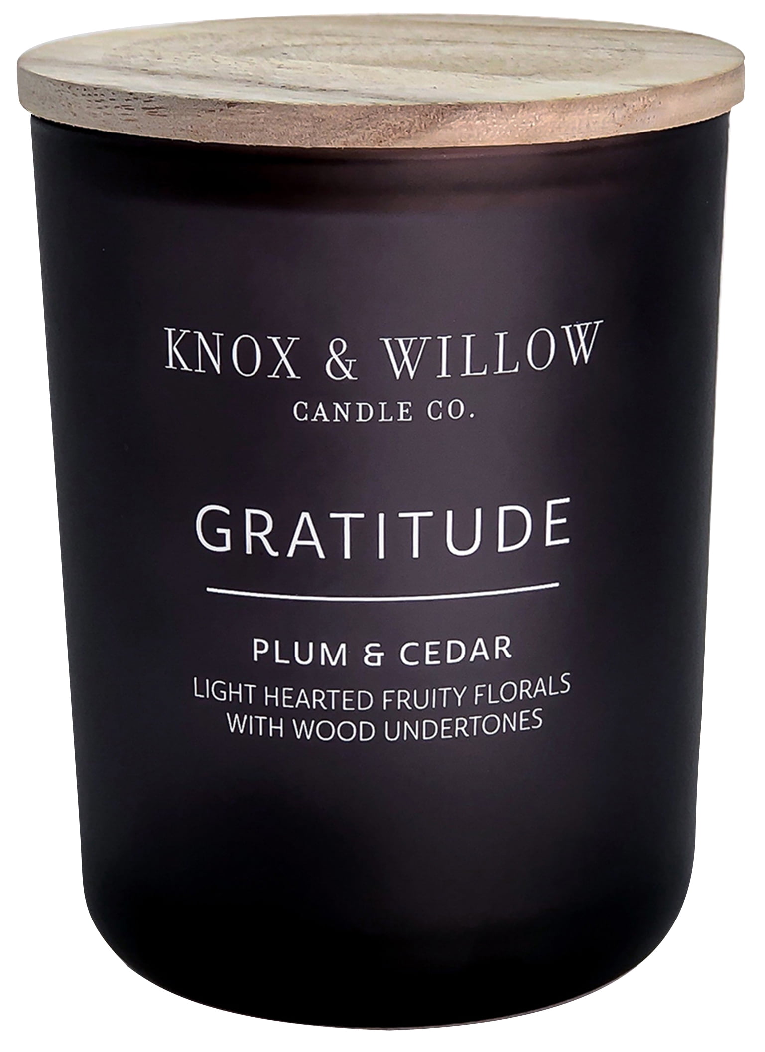 Gala Group Knox & Willow 2Wick Candle, Gratitude, Plum & Cedar Scent