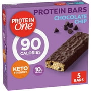 Protein One 90 Calorie Protein Bars, Chocolate Chip, Keto Friendly, 5 Ct, 4.8 oz