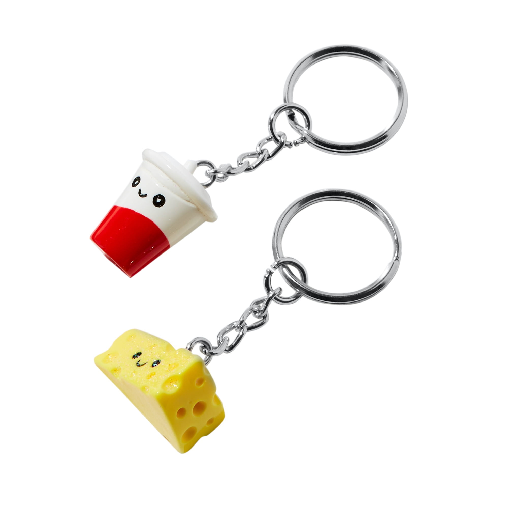 Claire's - Brandclub - Girls Best Friends Forever Pizza Keychain