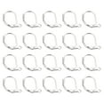 thumbnail image 1 of Unique Bargains 100Pack LeverBack Earring Hooks French Ear Wire Earring Hook, White Gold, 1 of 4