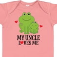 thumbnail image 4 of Inktastic My Uncle Loves Me Frog Boys or Girls Baby Bodysuit, 4 of 5