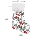 thumbnail image 2 of GZHJMY Mushroom Christmas Stocking, Personalized Large Candy Stocking Hanging Gift, Xmas Stockings Decoration for Family Holiday Party Ornaments Decor Fireplace, 2 of 7