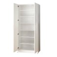 thumbnail image 3 of Tall White Shoe Cabinet - , 6 Shelves, Water & Heat Build, Stain Scratch , Accommodates All Various Collections And Sizes Shelf In E0 Graded Board, Adjustable Conceals Shoes, To Water, Heat, Stains,, 3 of 3