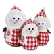 thumbnail image 2 of Juego de 3 muñecos de peluche navideños para decorar la mesa, ideales para fiestas de cumpleaños. muñeco de nieve ingles, 2 of 9