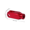 thumbnail image 2 of KALLORY Motorcycle Shift Tip Brake Pedal Head Red Aluminum Alloy 1Pack, 2 of 8