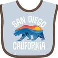 thumbnail image 3 of Inktastic San Diego California Bear Sunset Boys or Girls Baby Bib, 3 of 4