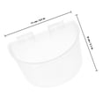 thumbnail image 2 of SHOWERORO 8Ud Comedero Colgante Transparente Para Jaulas Con Material Duradero Y Antisalpicaduras, 2 of 7