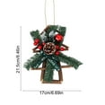 thumbnail image 3 of LmnLft Mini Pinecone and Berry Wreath Pendant, Small Wall Hanging Ornament for Home, Christmas Tree, and Party Decoration, 3 of 6