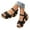 Black, variant on Women's Platform Wedge Sandals Comfortable Open Toe Ankle Strap Summer Walking Shoes Khaki 6.5